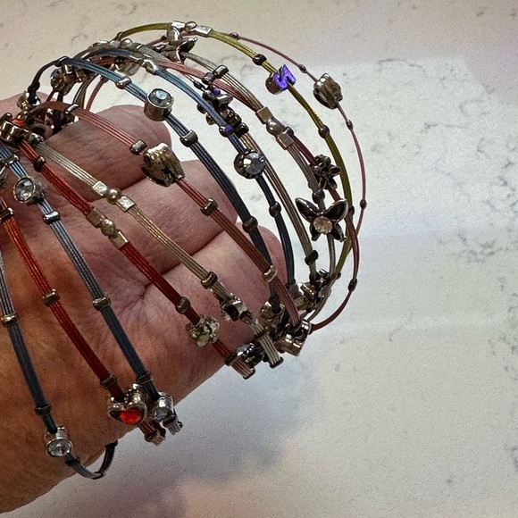 Elegant Multi-Color Charm Bracelets - Picture 2 of 3